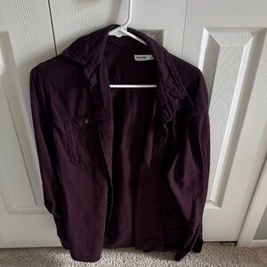 Sonoma Men's Burgundy Flannel